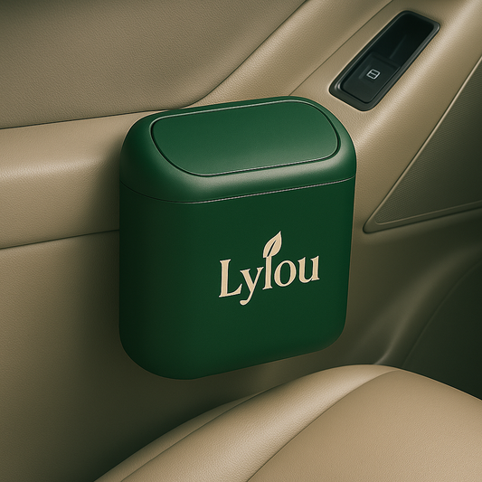 Poubelle de Voiture XL Lylou – Vert Foncé Élégant | Grand Format & Propreté au Quotidien