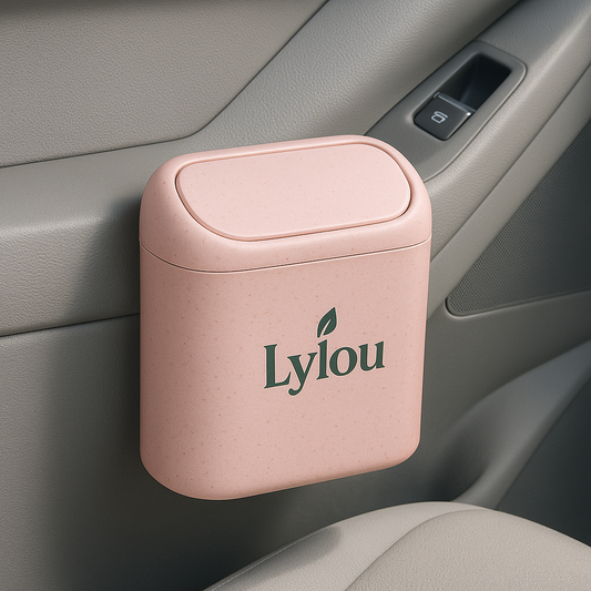 Poubelle de Voiture Lylou XL Rose –  | Élégance & Confort au Quotidien