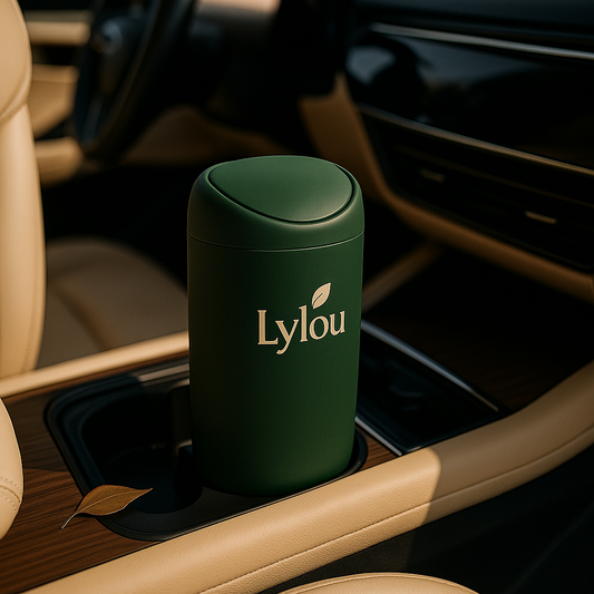 Poubelle de voiture Lylou – Compacte, élégante & sans sac